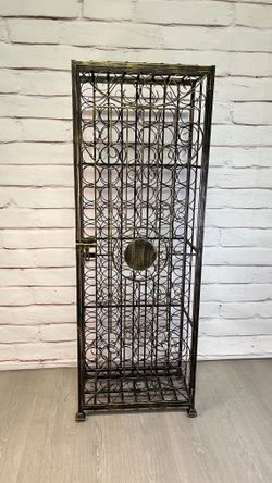 Metal Wine Bottle Cabinet
