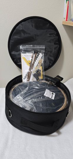 New 13" Steel Tongue Drum 15 Notes Navy Blue Hand Pan Percussion Meditation Set