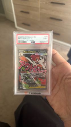PSA 9 Mega Scrafty ex Pokémon Card #270