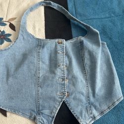 Denim blouse