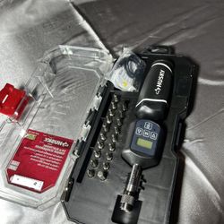Husky 8-40 in./Ibs. 1/4 in. Drive Electronic Torque Screwdriver
