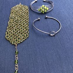 Lot  of 3 Cuff Bracelets 