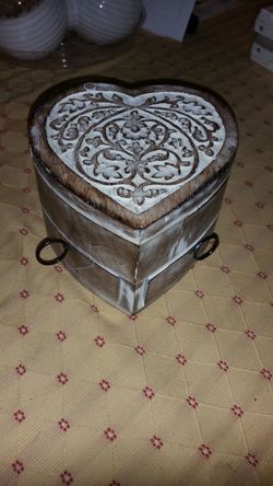 Cute wooden rustic inspired jewelry box