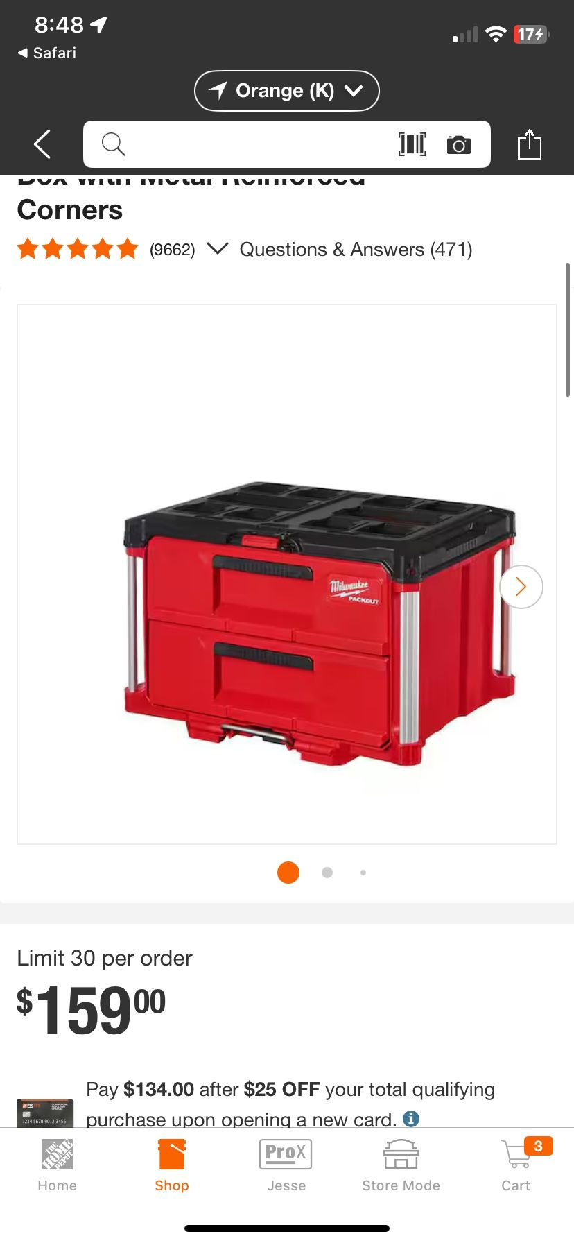 Milwaukee Pack out 2 Drawer Toolbox