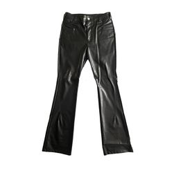 AMBIVALENCE, Vegan Leather Flared Pants