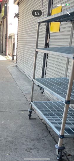 Storage shelf racks on wheels