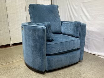 JOYBIRD Corey Swivel Power Recliner Chair – Blue