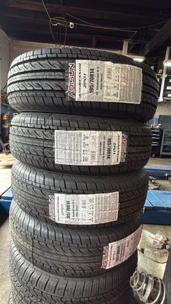 195/70R14 aArisun Tires Garantía 50,000 Millas 