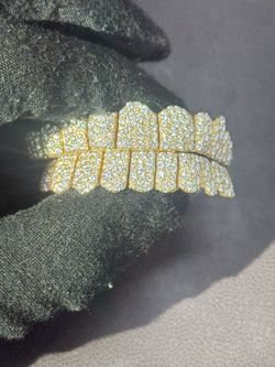 Mosaic Moissanite Grill – Silver & Gold | 6on6 / 8on8 / 10on10 | Tester Approved