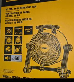 DEWALT CORDED 16"IN VARIABLE SPEED FAN NEW
