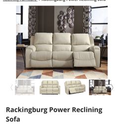 Ashley Rackingburg Power Reclining Sofa