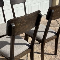 4 New Finished Modern Farmhouse Dining Chairs