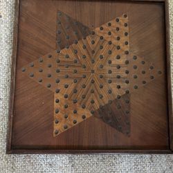 Solid Wood Chinese Checker Board. 
