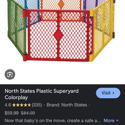 Plastic play pen
