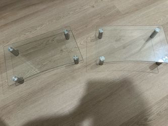 Glass monitor stands
