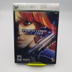 Perfect Dark Zero --Limited Collector's Edition (Microsoft Xbox 360, 2005) New & Sealed.