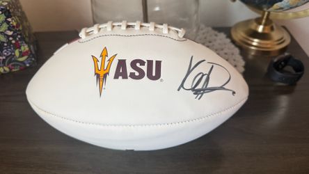 KENNY DILLINGHAM SIGNED ASU LOGO FOOTBALL