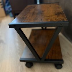 Industrial Style Printer Shelving - Removable Wheels $25
