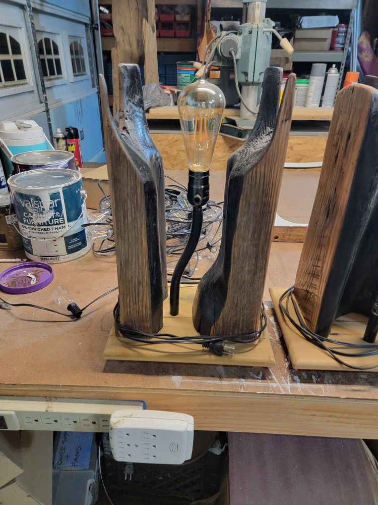 Custom Built Timber Lamps