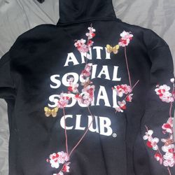 Anti Social Social Club Kkoch Butterflies Full Embroidery Hoodie