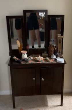 Wooden Vanity/ Desk