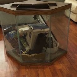 Corner Hex 50 Gallon Fish Tank
