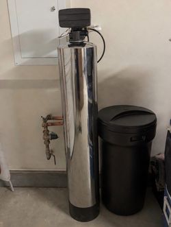 Single Tank Stainless Steel Whole House Water Softener + Filtration + RO Alkaline System - Brand New