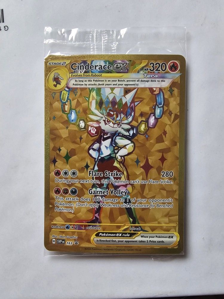 Cinderace ex - 163 - SV: Scarlet & Violet Promo Sealed