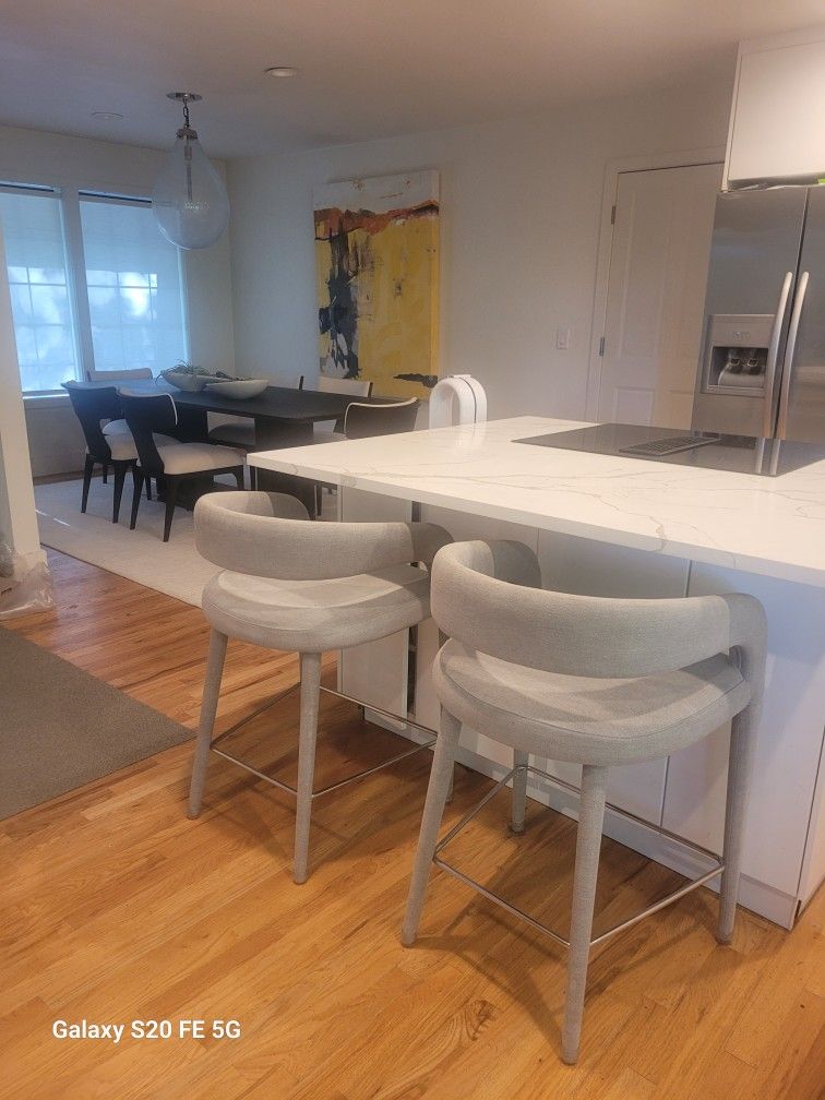 CB2 LISETTE COUNTER STOOLS Pair Of 2