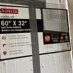 Bathtub 60” x 32” 