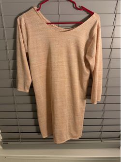 Girl peach color jersey slip small size