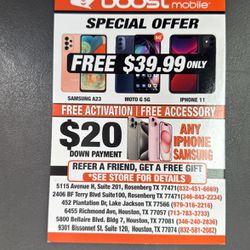 Get Iphone 15’s For Only $20 Down At Boost Mobile!