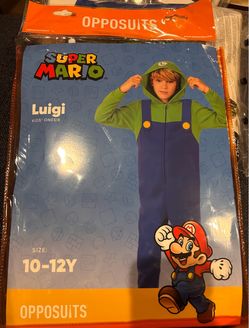 Super Mario Luigi Kids Onesie 10-12y