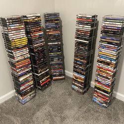 225+ DVD Collection with Racks