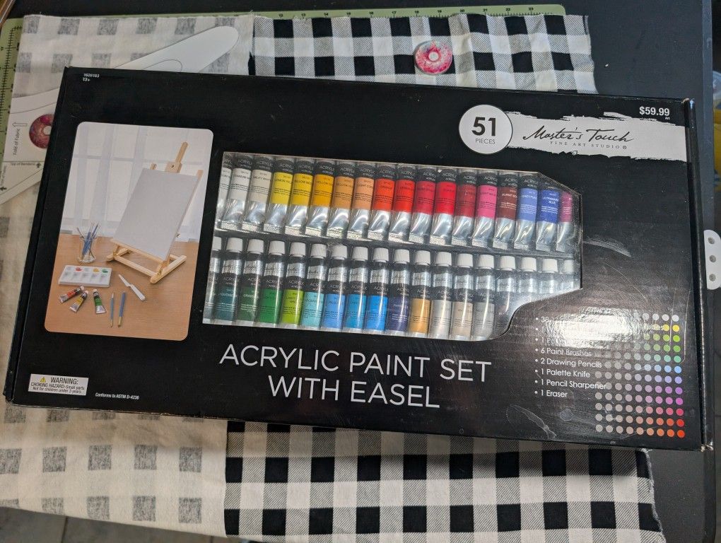 Master's Touch Acrylic Paint + Easel