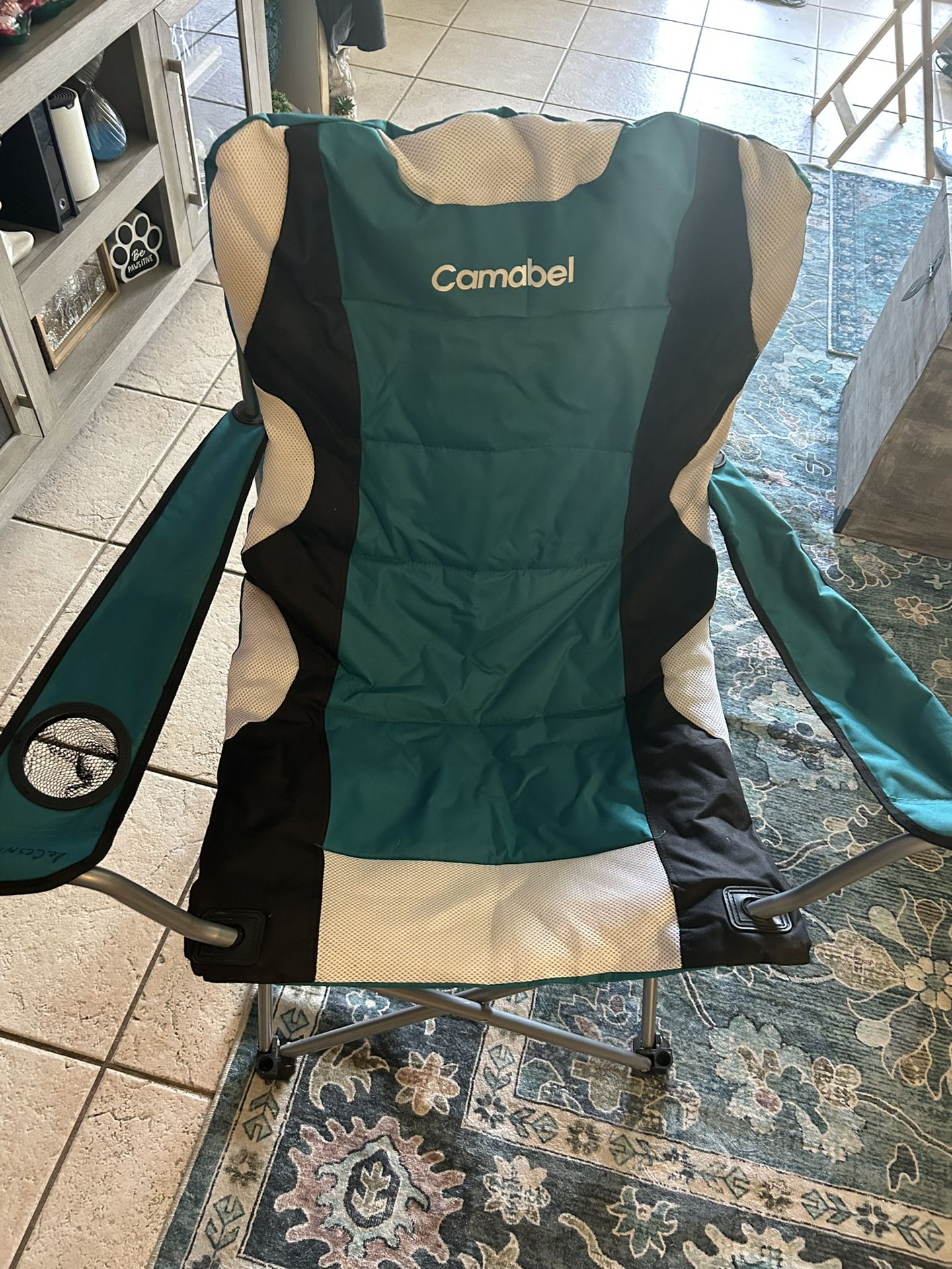 High Back Sturdy Camping Or Music Festival Chair With Cover And Easy To Car