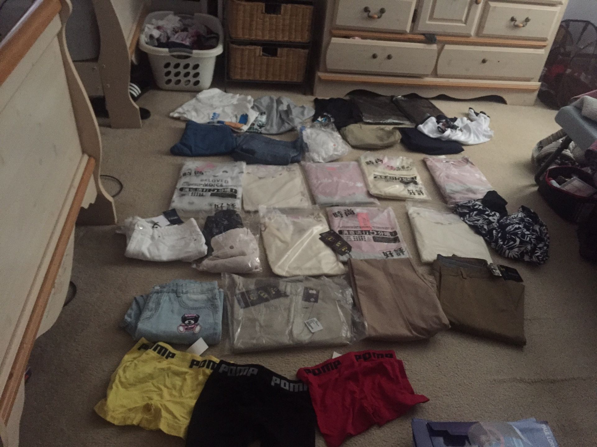 whole box of brand new clothes