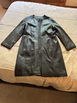 Leather Women Jacket XL