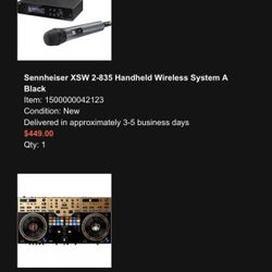 Pioneer DJ DDJ-REV7-N Dj Controller for Serato DJ Pro in Gold, Pioneer HDJ-X10 Headphones & Senheiser Wireless Mic System