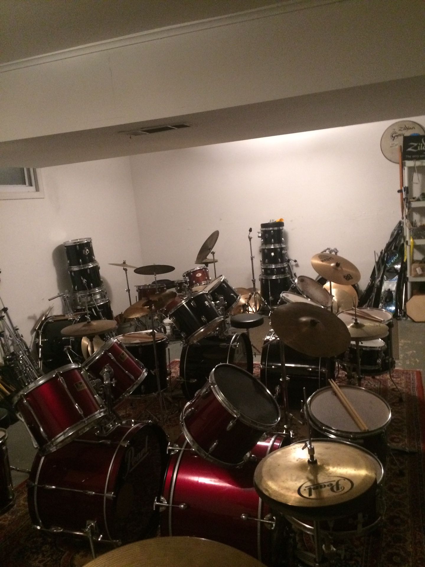 BASEMENT FULL OF DRUMS