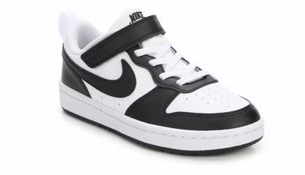 Nike Court Borough Low Recraft PS black and white sneakers 12c