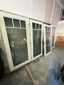 French Patio Doors with Transom Windows