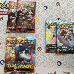 Pokemon Booster Packs - Rivals, Journey, Sparks