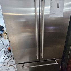 42" KITCHENAID BUILT IN FRENCH DOOR STAINLESS STEEL REFRIGERATOR 