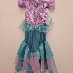✨ Disney Ariel Mermaid Dress – Size 5/6 – Brand New ✨