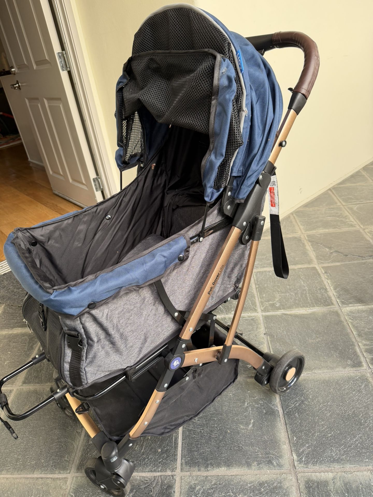 PET ROVER LITE Premium Light Travel Stroller For Small/Medium Dogs, Cats And Pets