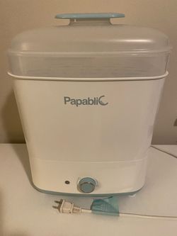 Papabilic Steam Sterilizer- 6 Baby Bottles, accessories