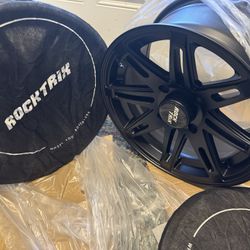  2- Pcs RockTrix RT103 14in ATV Wheel Rim 14x7 Matte Black, 4x156 Bolt Pattern, 4+3 offset, Compatible with Polaris Sportsman RZR Ranger (4/156)