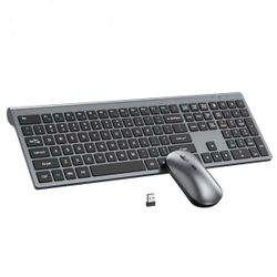 New Slim Wireless Keyboard and Mouse Combo