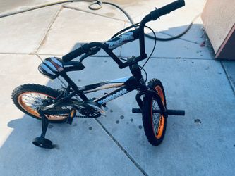 Mongoose Mutant Kids BMX Style Boys Bike, 16-in. Wheels, Kids Ages 3 - 5, Black & Orange